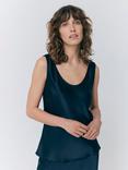 Ghost Margot Satin Vest Top, Navy