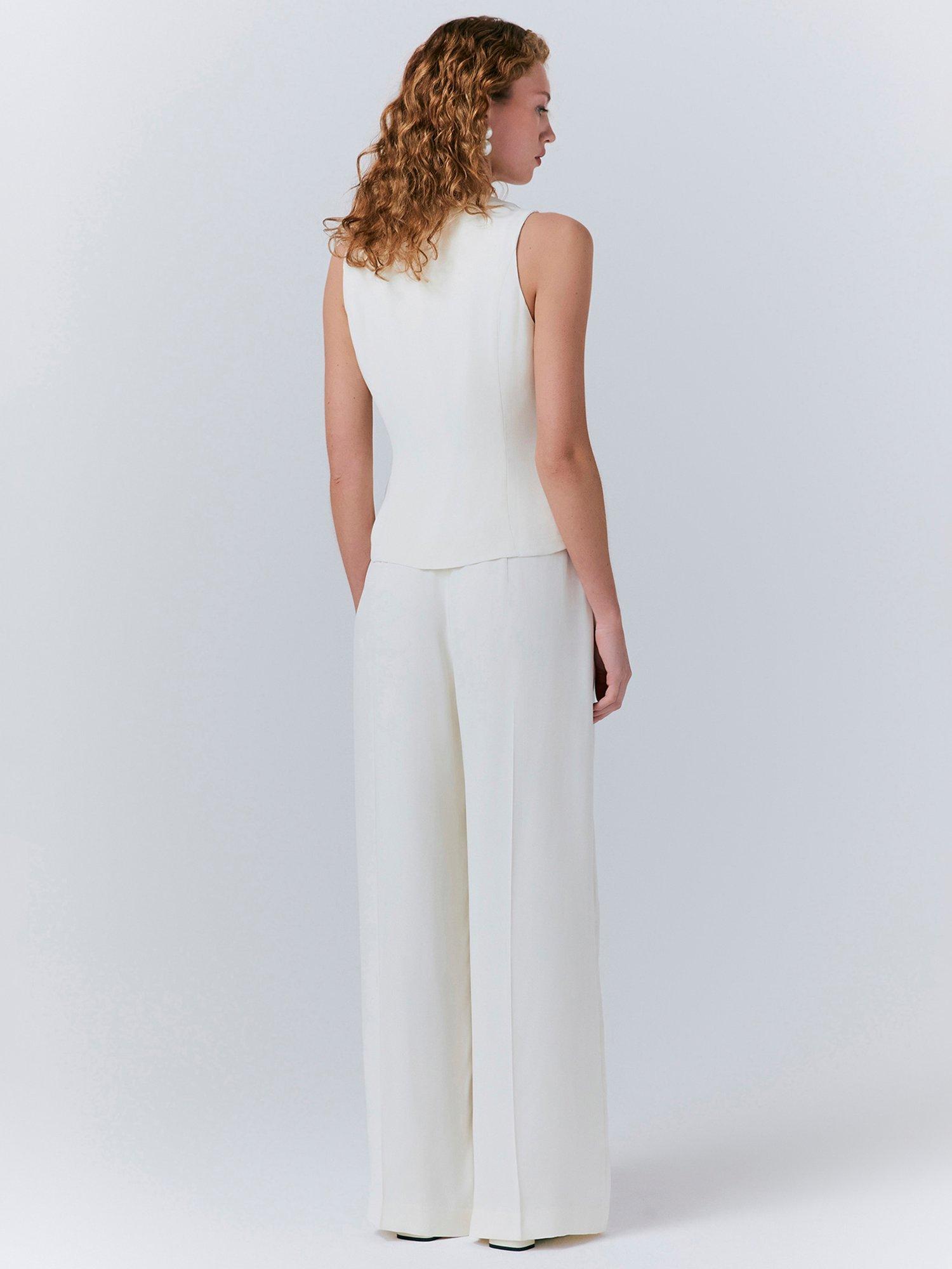 Product image 4 of 4, which shows Ghost Bonnie Waistcoat, Ivory, XS