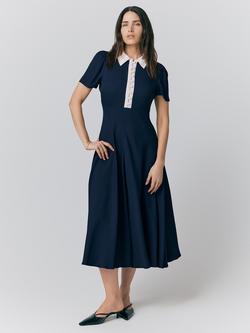 Ghost Bethan Dress, Navy, Navy