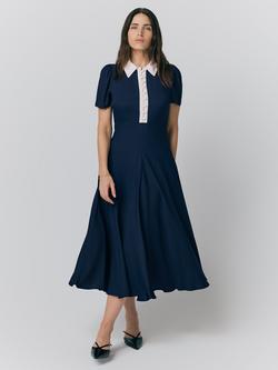 Ghost Bethan Dress, Navy - view 2, Navy