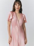Ghost Delphine Satin Bridesmaid Dress