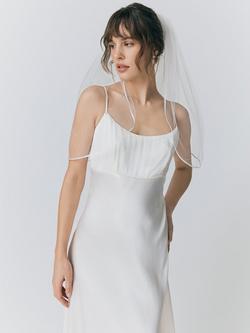 Ghost Winslet Satin Maxi Wedding Dress, Ivory - view 2, Ivory