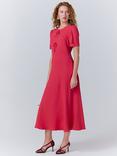 Ghost Louisa Bow Detail Midi Dress