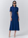 Ghost Haisley Collared Neck Fit And Flare Midi Dress