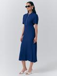Ghost Haisley Collared Neck Fit And Flare Midi Dress