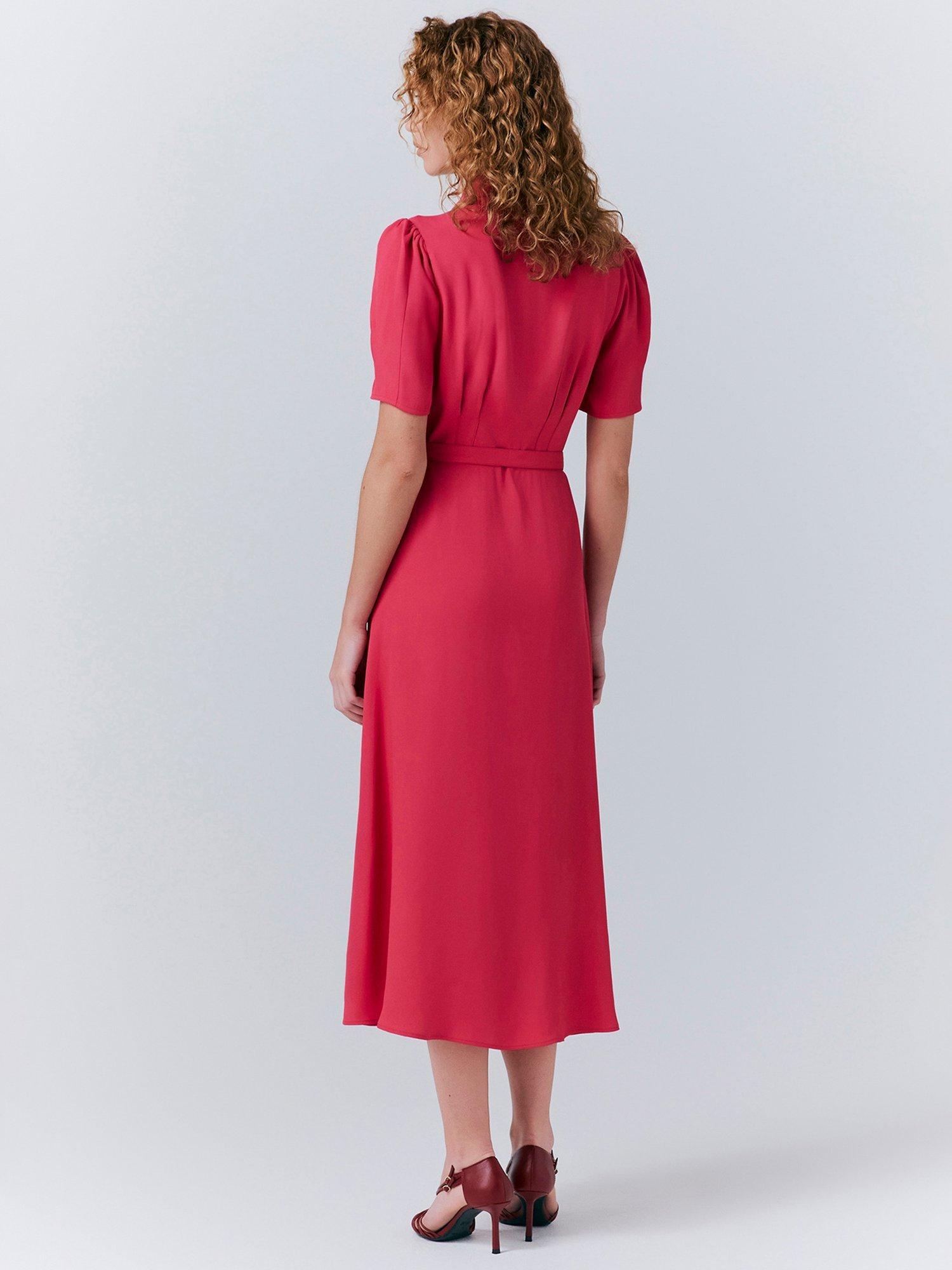 Product image 5 of 5, which shows Ghost Rowan Shirt Tea Dress, Bright Pink, XS