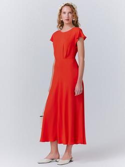 Ghost Alora A Line Midi Dress - view 2, Red