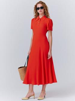 Ghost Verity Midi Dress - view 2, Red
