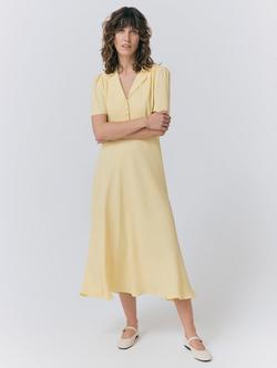 Ghost Blaire Midi Dress, Lemon