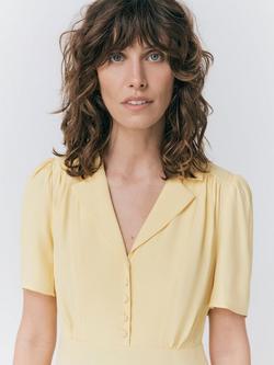 Ghost Blaire Midi Dress - view 2, Lemon