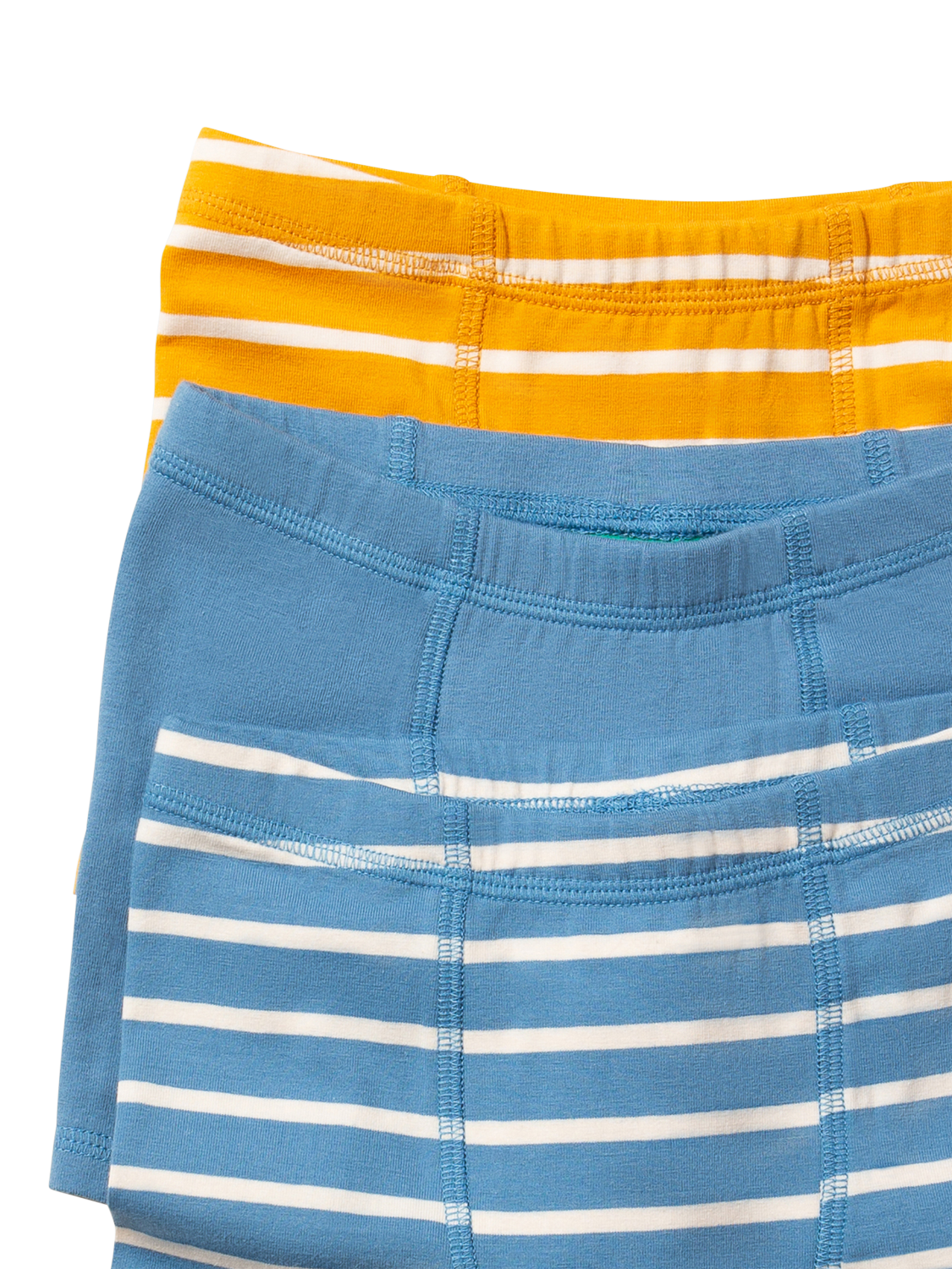 Product image 2 of 3, which shows Little Green Radicals Kids' Organic Cotton Trunks, Set of 3, Multi, 2-3 years