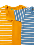 Little Green Radicals Kids' Organic Cotton T-Shirts, Pack of 3, Multi, Multi