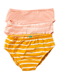 Little Green Radicals Kids' Organic Cotton Briefs, Pack of 3, Multi, Multi