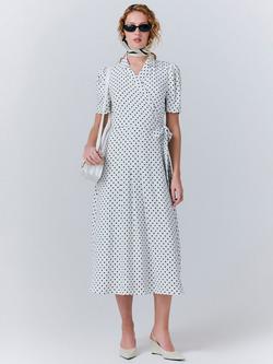 Ghost Giselle Polka Dot Dress, Ivory