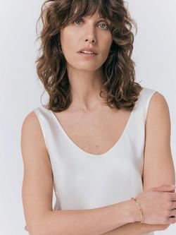 Ghost Palm Satin Slip Dress - view 2, Ivory