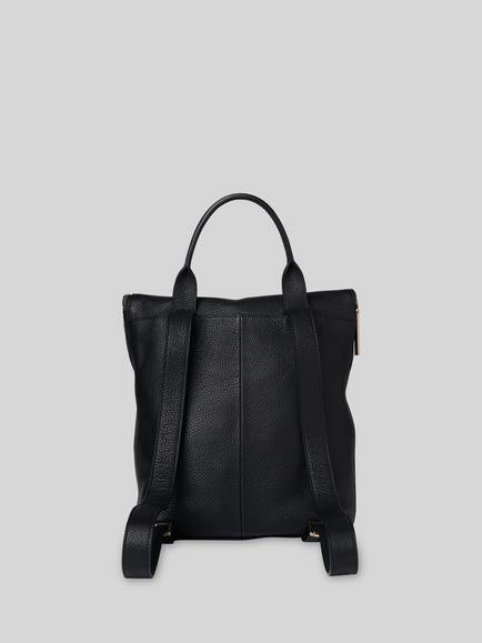 Whistles Farrow Pocket Detail Leather Bag, Black - view 2, Black