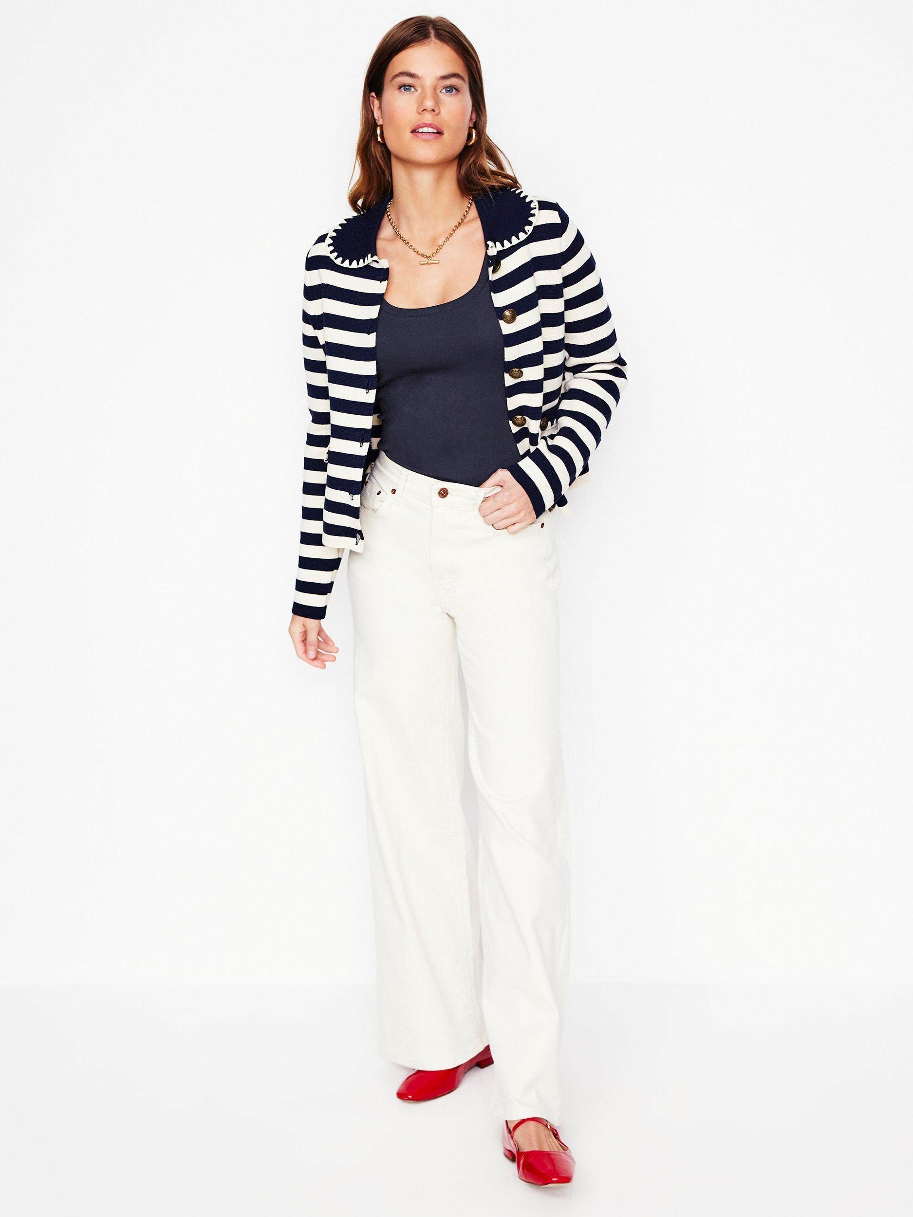 Product image 4 of 5, which shows Boden Essential Scoop Neck Vest Top, Navy, 8