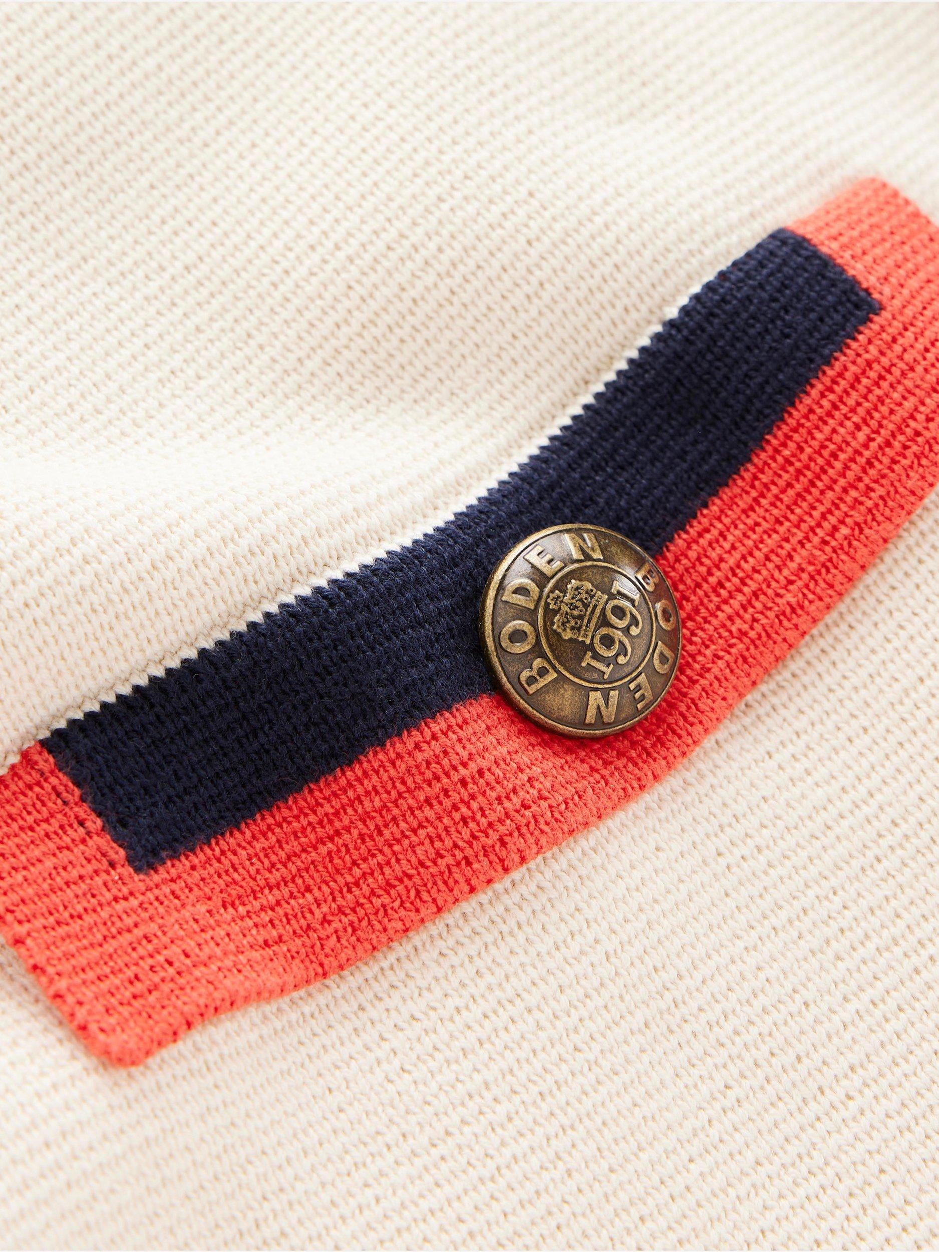 Product image 7 of 7, which shows Boden Holly Collared Knitted Cardigan, Warm Ivory, 16