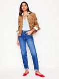 Boden High Rise Rigid Straight Jeans, Mid Vintage