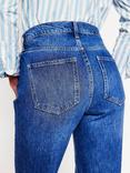 Boden High Rise Rigid Straight Jeans, Mid Vintage