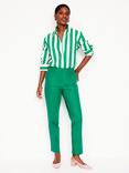 Boden Richmond 7/8 Trousers, Rich Emerald