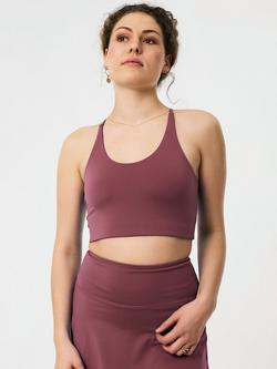 Girlfriend Collective Cleo Sports Bra, Fig, Fig