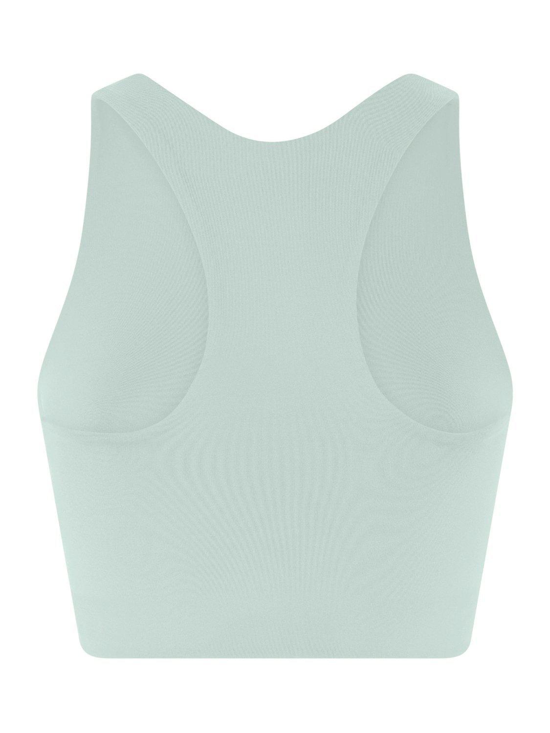 Product image 6 of 6, which shows Girlfriend Collective Dylan Cropped Sports Bra, Atmosphere, XS