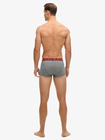 Superdry Trunks, Pack of 3, Black/Bright Orange - view 2, Black/Bright Orange