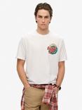 Superdry Outdoor Narrative Loose T-Shirt, Optic/Multi