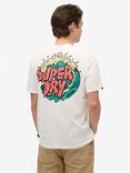 Superdry Outdoor Narrative Loose T-Shirt, Optic/Multi