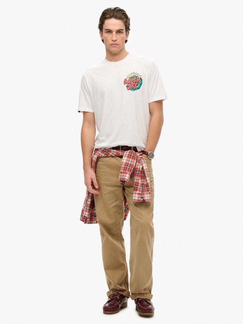 Product image 3 of 4, which shows Superdry Outdoor Narrative Loose T-Shirt, Optic/Multi, S