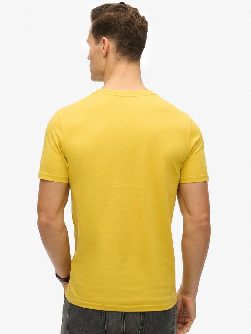 Product image 2 of 4, which shows Superdry Organic Cotton Vintage Logo T-Shirt, Oil Yellow, S