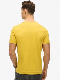 Superdry Organic Cotton Vintage Logo T-Shirt - view 2, Oil Yellow