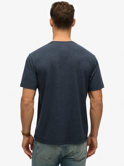 Superdry Organic Cotton Vintage Logo T-Shirt - view 2, Blue Bottle