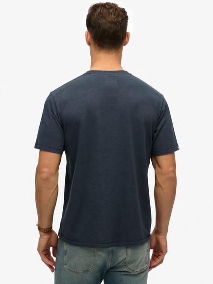 Superdry Organic Cotton Vintage Logo T-Shirt - view 2, Blue Bottle