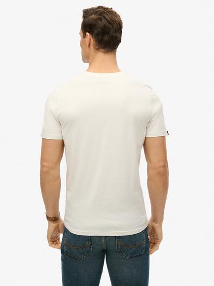 Superdry Organic Cotton Vintage Logo T-Shirt - view 2, Bone White