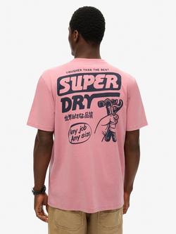 Superdry Trade Tools Loose T-Shirt - view 2, Mesa Rose Pink