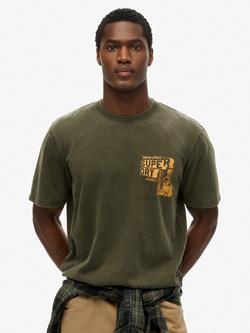 Superdry Trade Tools Loose T-Shirt, Olive Green