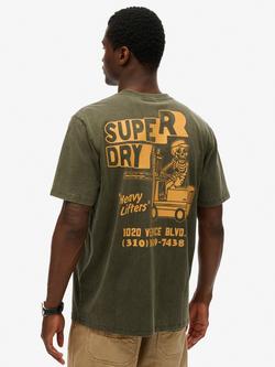 Superdry Trade Tools Loose T-Shirt - view 2, Olive Green