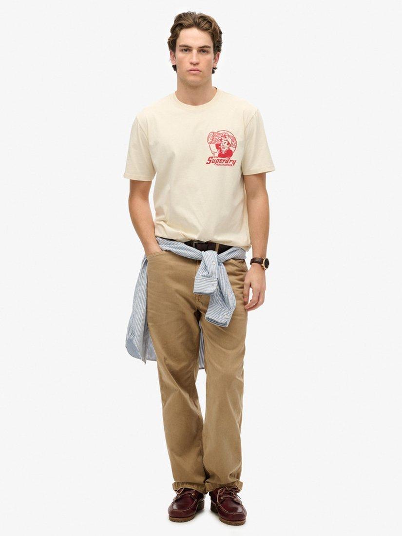 Product image 3 of 5, which shows Superdry Trade Tools Loose T-Shirt, Riff White, S
