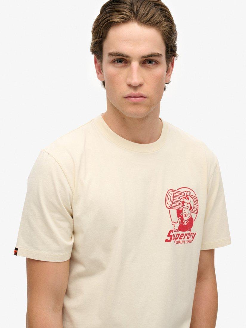 Product image 4 of 5, which shows Superdry Trade Tools Loose T-Shirt, Riff White, S
