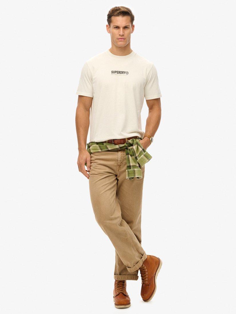 Product image 3 of 5, which shows Superdry Utility Sport Graphic T-Shirt, New Chalk White, S