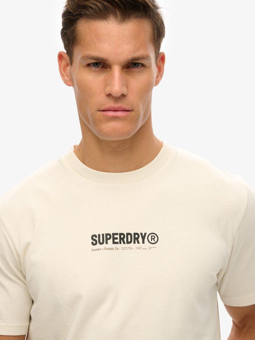 Product image 4 of 5, which shows Superdry Utility Sport Graphic T-Shirt, New Chalk White, S