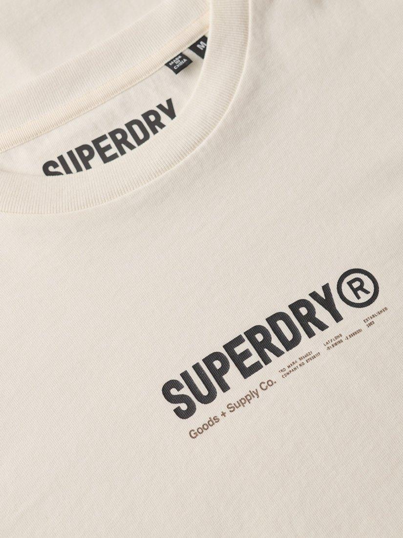 Product image 5 of 5, which shows Superdry Utility Sport Graphic T-Shirt, New Chalk White, S