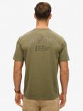 Superdry Utility Sport Graphic T-Shirt, Olive Night Green