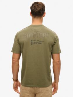 Superdry Utility Sport Graphic T-Shirt - view 2, Olive Night Green