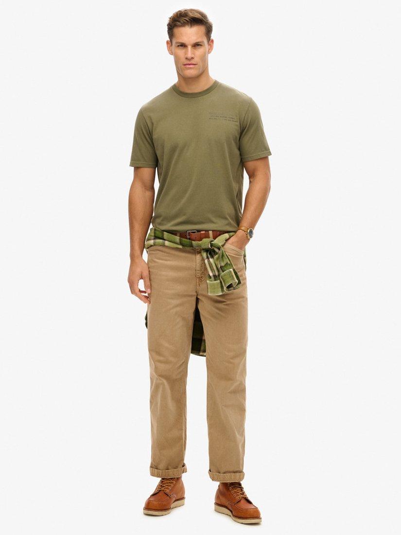 Product image 3 of 5, which shows Superdry Utility Sport Graphic T-Shirt, Olive Night Green, S