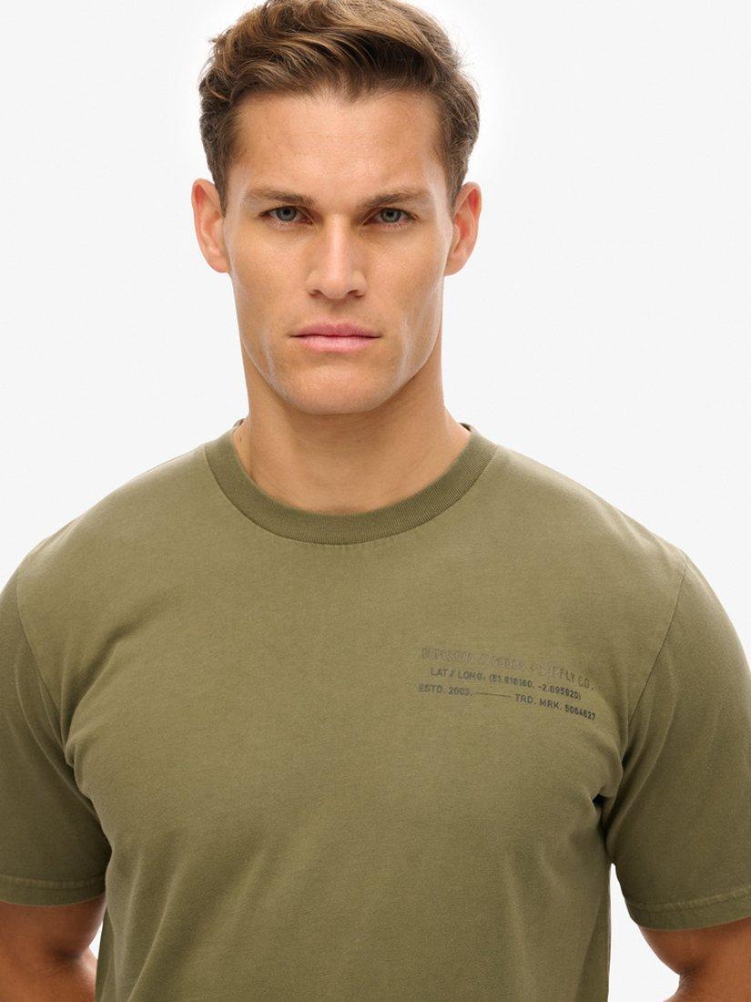 Product image 4 of 5, which shows Superdry Utility Sport Graphic T-Shirt, Olive Night Green, S