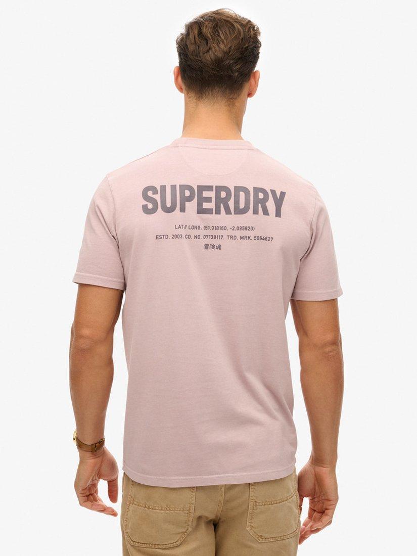 Product image 2 of 5, which shows Superdry Utility Sport Graphic T-Shirt, Cloud Grey, S