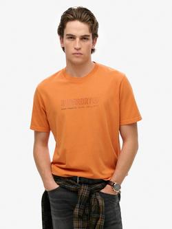 Superdry Utility Sport Graphic T-Shirt, Rusted Orange